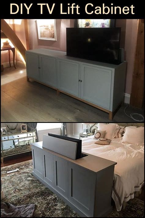 Included in each set is a wireless remote, control box, mounting brackets and power cables. DIY TV Lift Cabinet | Your Projects@OBN | Diy tv, Tv lift cabinet, Painting furniture diy