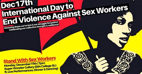 International Day To End Violence Against Sex Workers Dinner And Dance