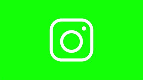 Instagram Logo Animation│motion Graphics│green Screen│social Media