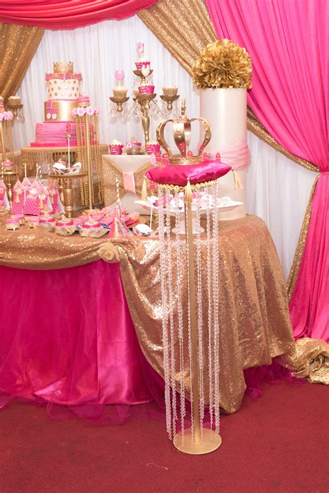 String them like garland and dangle some puffs from the ceiling. Kara's Party Ideas Royal Princess Baby Shower | Kara's ...