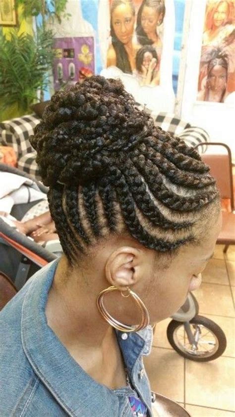 Sided hair with french braid Pin on Protective Cornrows