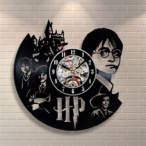 Harry Potter_Exclusive wall clock made of vinyl record_GIFT | Harry