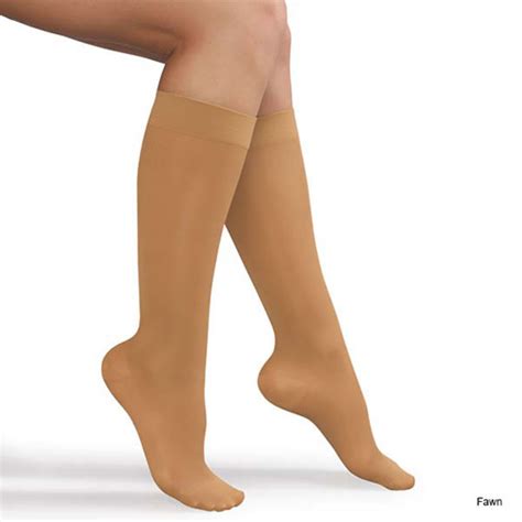 Advanced Orthopaedics 15 20 Mmhg Ladies Knee High Socks Fawn