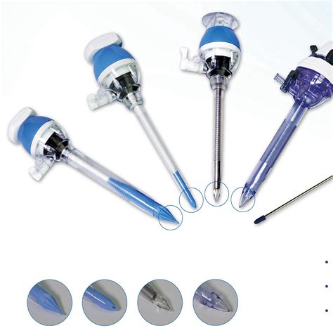Medical Equipment Disposable Plastic Trocar With Double Valves China