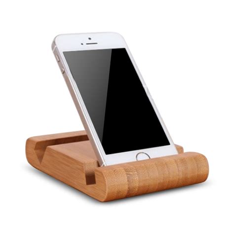 Wooden Phone Stand Holdercell Phone Bamboo Support