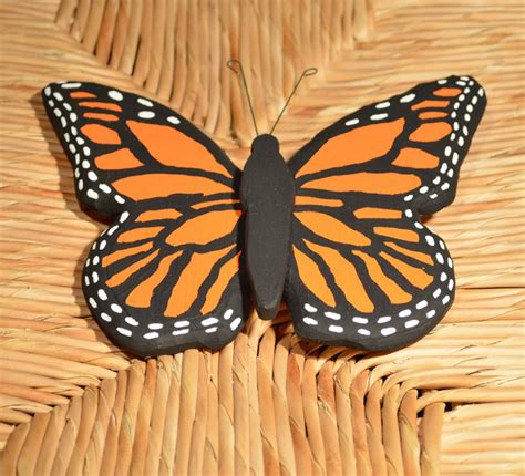 Wooden Monarch Butterfly Yard Art Woodwork Sign Etsy