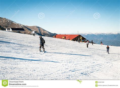 Bansko Ski Resort In Bulgaria Editorial Stock Photo Image Of Snowboarding Labelling
