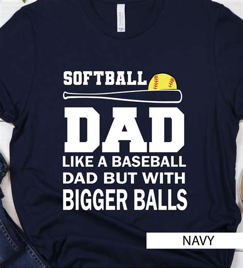 Funny Dad Softball Shirt Softball Dad Like A Baseball Dad Etsy