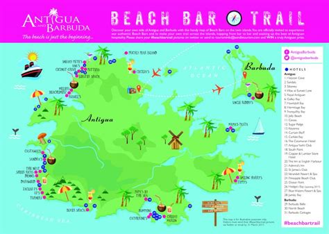 Best Beaches In Antigua Map Images And Photos Finder