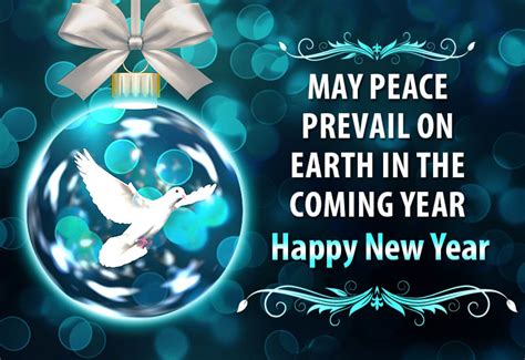 May Peace Prevail On Earth This Coming Year Happy New Year Premium