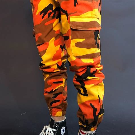 Orange Camouflage Pants On Storenvy