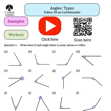 Types Of Angles Textbook Exercise Corbettmaths