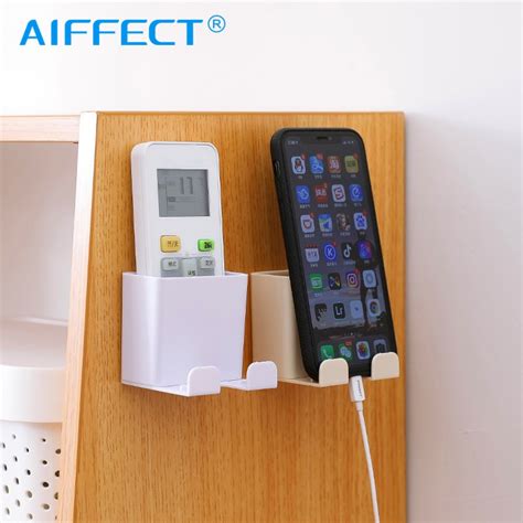 Aiffect Phone Wall Holder Wall Mounted Storage Smartphone Hanging