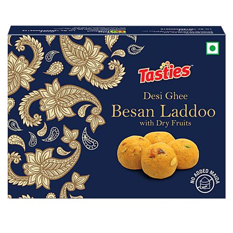 Buy Tasties Dry Fruit Besan Laddoo Made With Pure Desi Ghee Indian