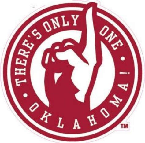 4 Inch Theres Only One Oklahoma Logo Decal Ou University Etsy