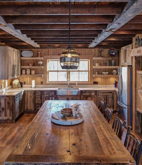 Cozy And Rustic Kitchen Rustic Kitchen Minneapolis By Lampert