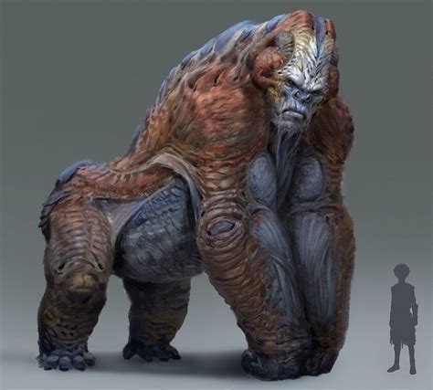 Artstation Alien Gorilla Design Sui Yangyang Fantasy Creatures Art