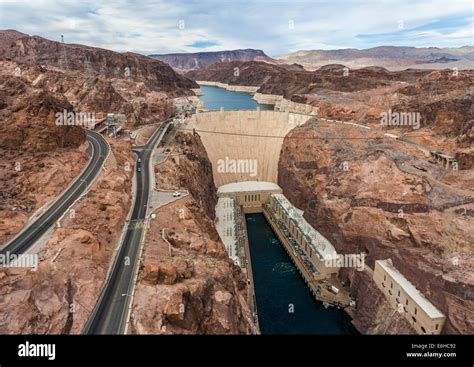 Lake Mead Reservoir Behind The Hoover Dam In The Black Canyon Of The