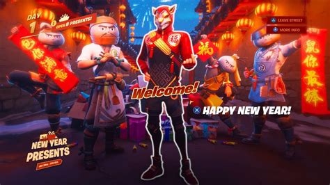 Open 8 New Presents In Fortnite Chinese New Year Youtube