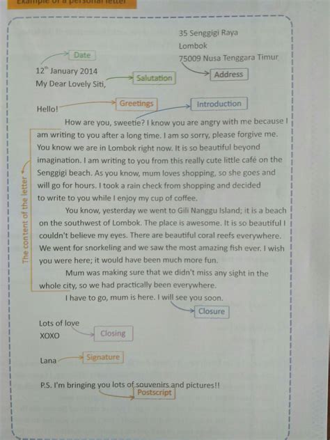 Contoh Personal Letter Singkat Untuk Teman - 50+ Koleksi Gambar