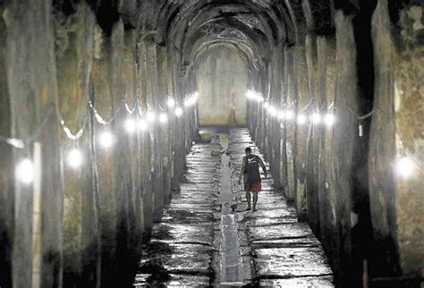 Historical 19th century Manila underground reservoir 