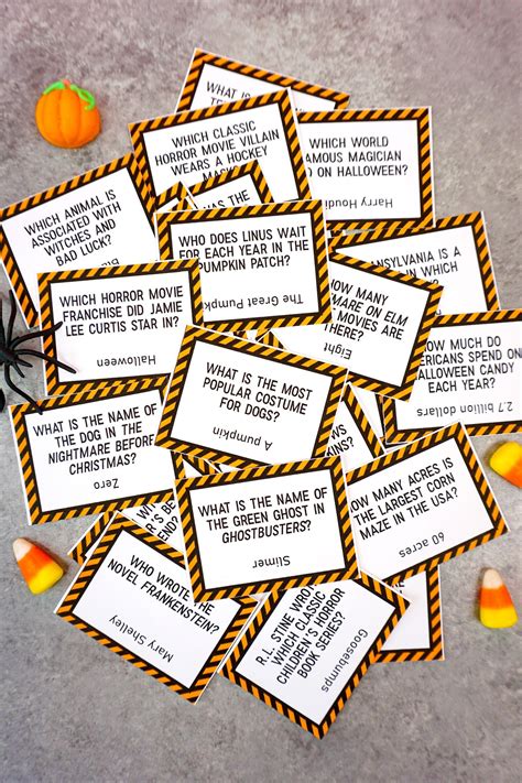 32 Halloween Trivia Questions Printable Game Happiness Is Homemade