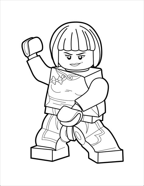 In this post we provide 6 pieces of nya coloring pages for children. LEGO Ninjago Coloring Page - Nya - The Brick Show