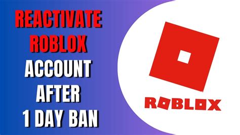 How To Reactivate Roblox Account After Ban For 1 Day Youtube
