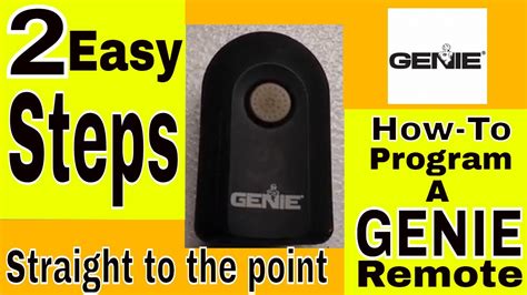 How Do You Program A Genie Universal Remote To Craftsman Garage Door