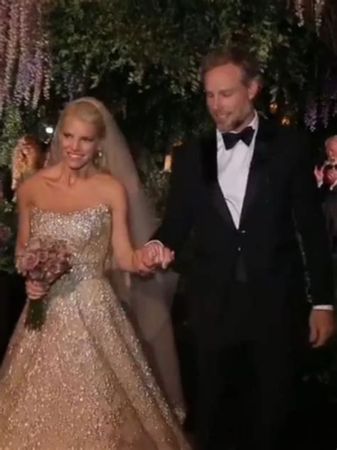 Watch Jessica Simpson And Eric Johnsons First Moment As Husband And