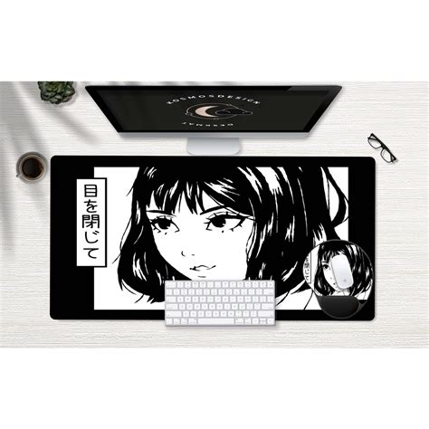 Japanese Desk Mat Manga Girl Desk Mat Anime Desk Mat Anime Mouse Mat