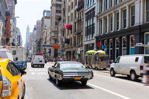 Soho Street Traffic In Manhattan New York City Us — Stock Photo