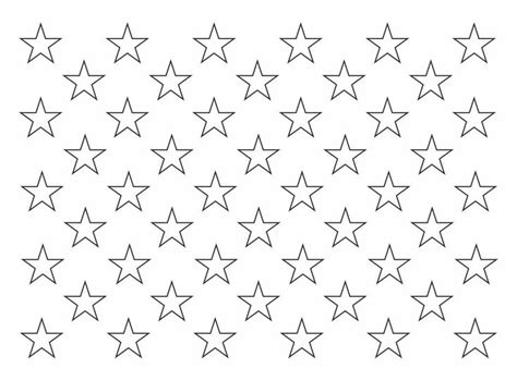 American Flag Star Template Star Stencil Stars On American Flag