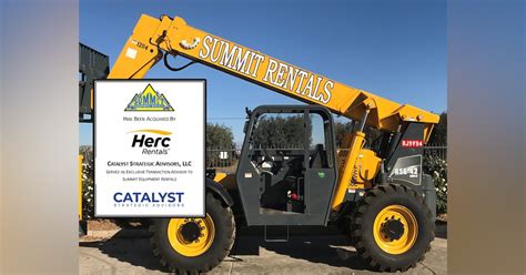 Herc Rentals Acquires Southern Californias Summit Equipment Rentals