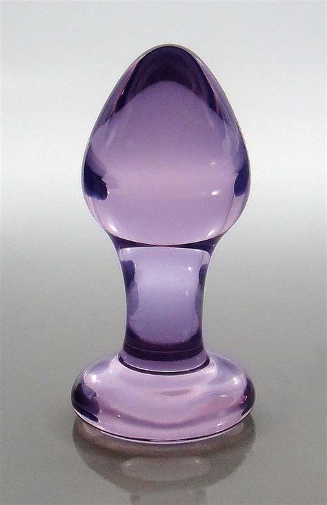Xs Extra Small Violet Glass Rosebud Butt Plug Sex Toy Mature Etsy