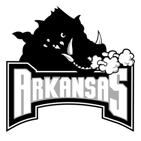 Arkansas Razorback Logo Black And White Brands Logos