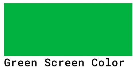 Green Screen Color Color Codes The Hex Rgb And Cmyk Values That You