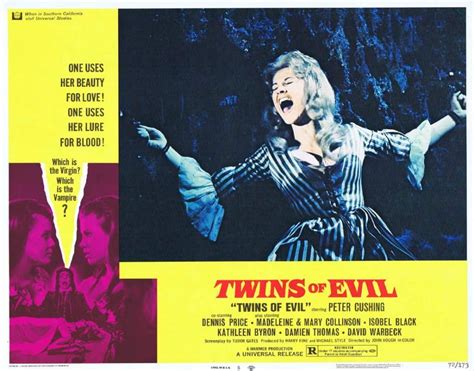 Twins Of Evil Original Lobby Card 5 Hammer Horror Peter Cushing