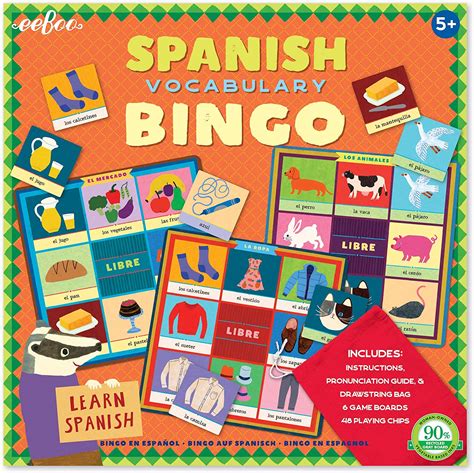 Spanish Bingo Game For Kids Board Games Amazon Canada