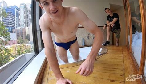 Aussie Boy Brad Hunter Jumps In The Hot Tub Bentley Race Daily Squirt