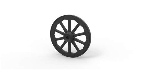 Diecast Wagon Wheel 3d Model 3d Printable Obj Stl