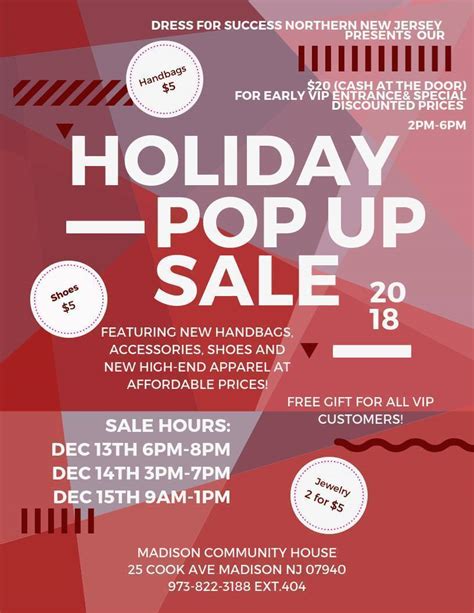 Dress For Success Northern Nj Holiday Pop Up Sale 1213 15