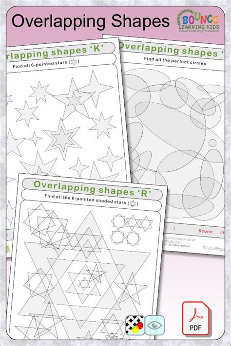 4 Fun Overlapping Shapes Worksheets To Download