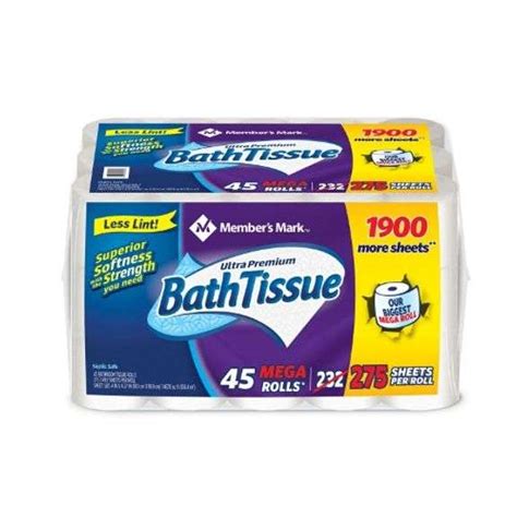 Members Mark Ultra Premium Soft And Strong Toilet Paper 2 Ply Mega