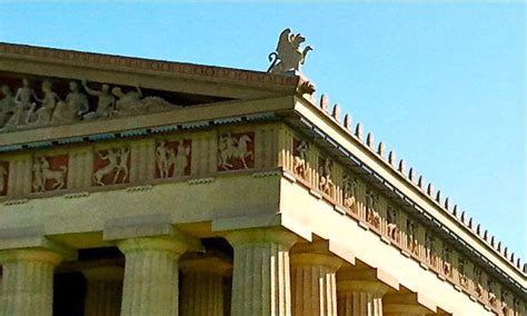 The Parthenon Nashville Roof Details And Gargoyle Roof Detail