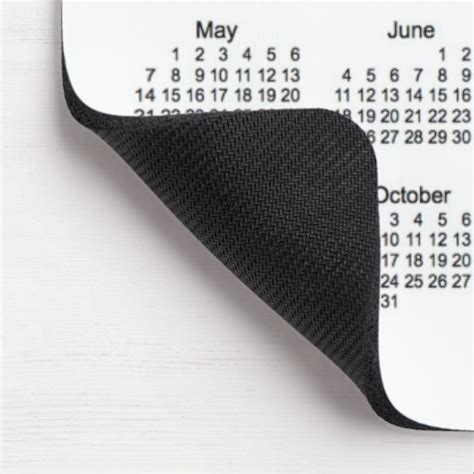 2017 White Calendar By Janz Mouse Pad Zazzle