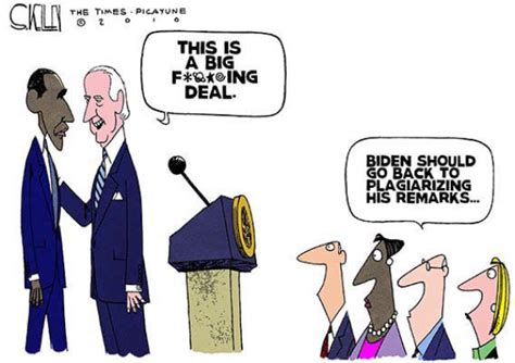 Cartoon Gallery Joe Biden Who Needs A Teleprompter Orange