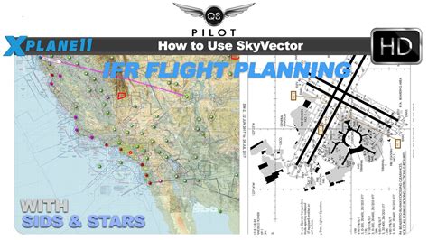 How To Use Skyvector For Ifr Flight Planning With Sids And Stars Youtube