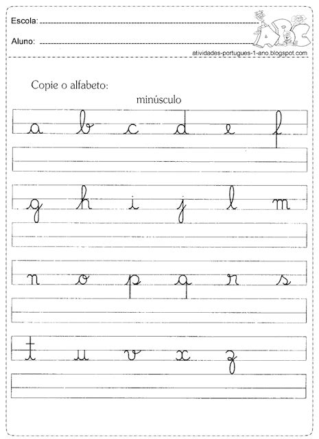 Atividades Com Letra Cursiva Alfabeto Para Imprimir Educação E Images