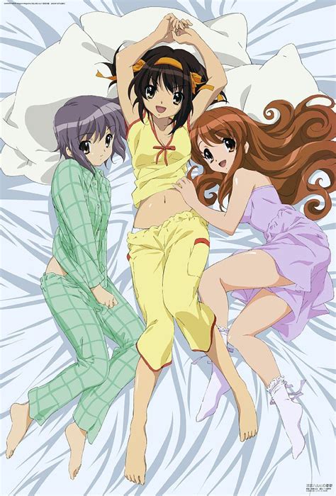 Pajama Party Haruhi Suzumiya Dibujos Fiesta De Pijamas